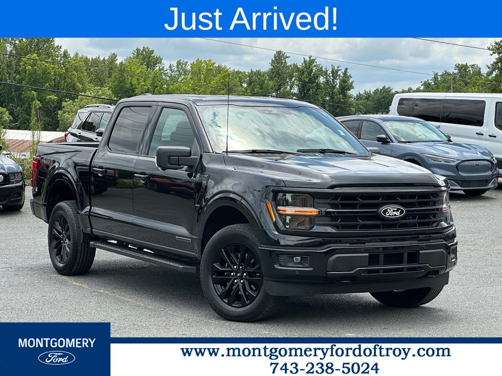 Black Metallic 2024 Ford F-150 Pickup Truck Four-Wheel Drive Automatic