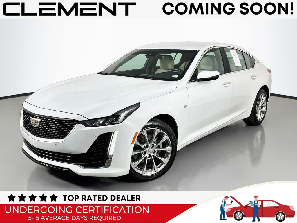 Summit White 2024 Cadillac CT5 Sedan All-Wheel Drive Automatic