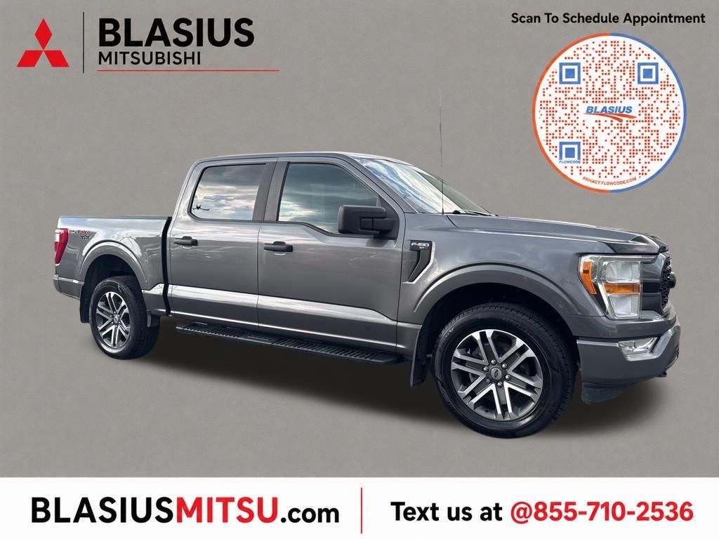 Gray 2021 Ford F-150 Pickup Truck Four-Wheel Drive Automatic