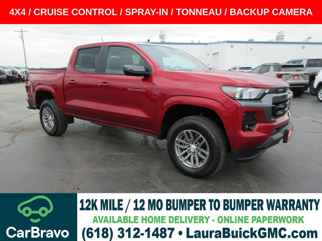 Radiant Red Tintcoat 2023 Chevrolet Colorado Pickup Truck Four-Wheel Drive 8-Speed Automatic