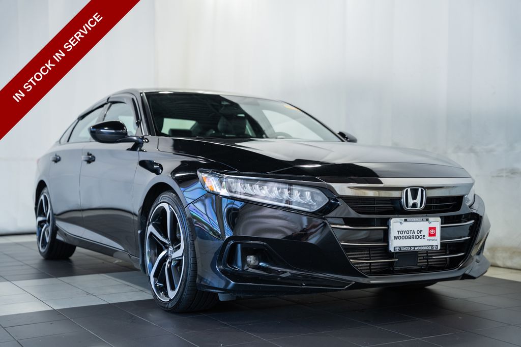 Crystal Black Pearl 2022 Honda Accord Sedan Front-Wheel Drive Continuously Variable Transmission