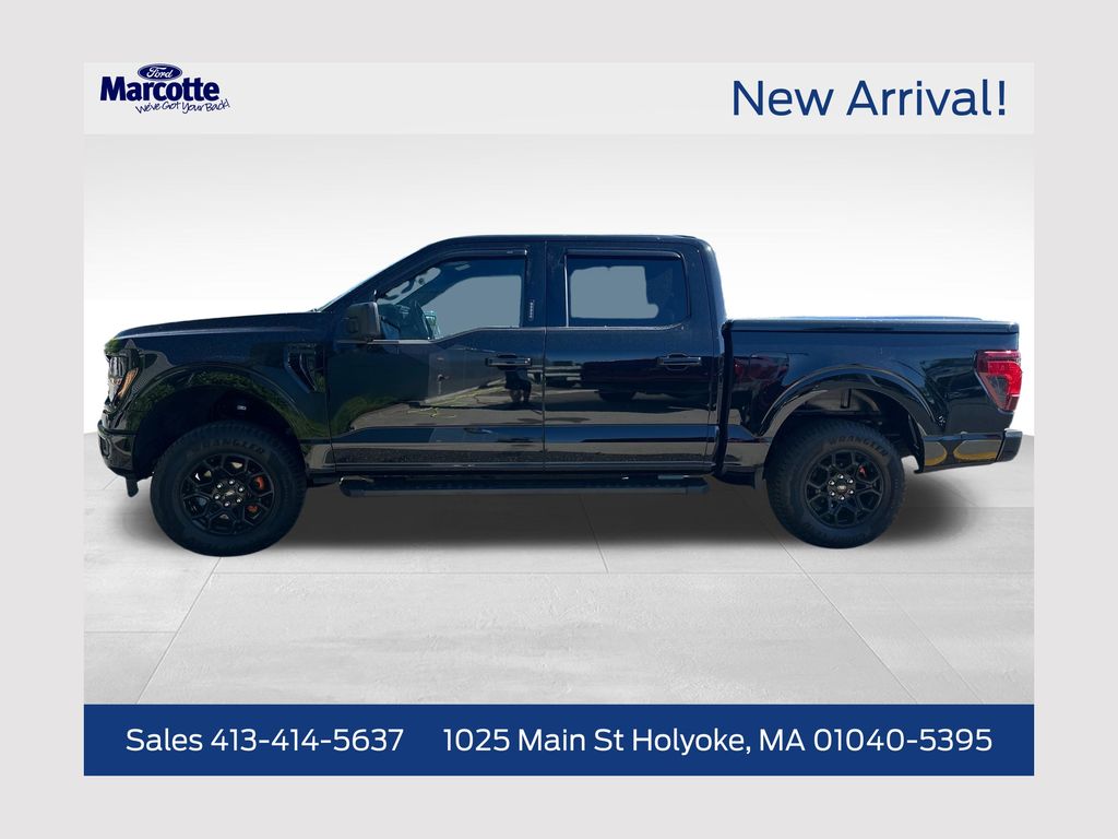 Black 2024 Ford F-150 XLT SuperCrew 4WD Pickup Truck Four-Wheel Drive Automatic