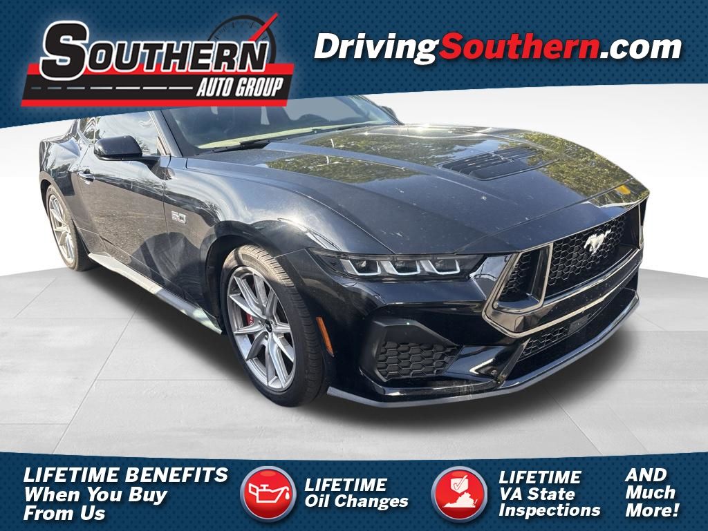 Shadow Black 2024 Ford Mustang Coupe Rear-Wheel Drive Automatic