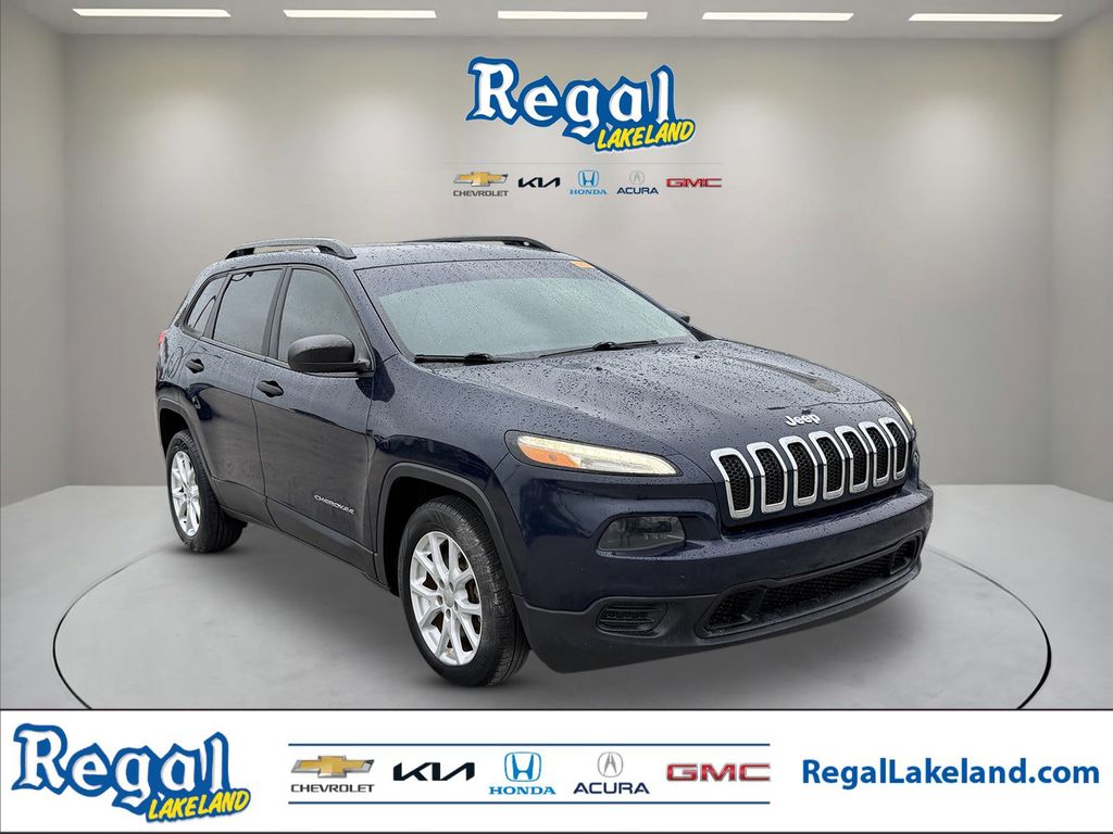 True Blue Pearlcoat 2016 Jeep Cherokee Sport FWD SUV / Crossover Front-Wheel Drive 9-Speed Automatic