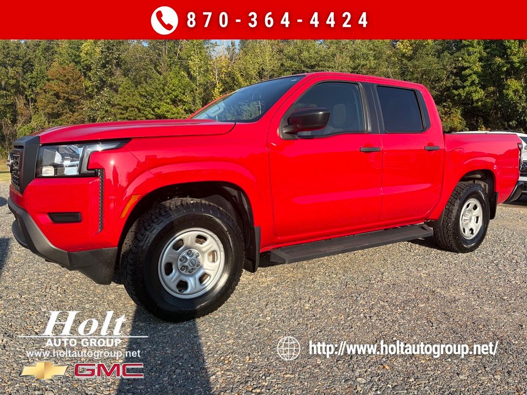 Red Alert 2022 Nissan Frontier Pickup Truck Four-Wheel Drive 9-Speed Automatic