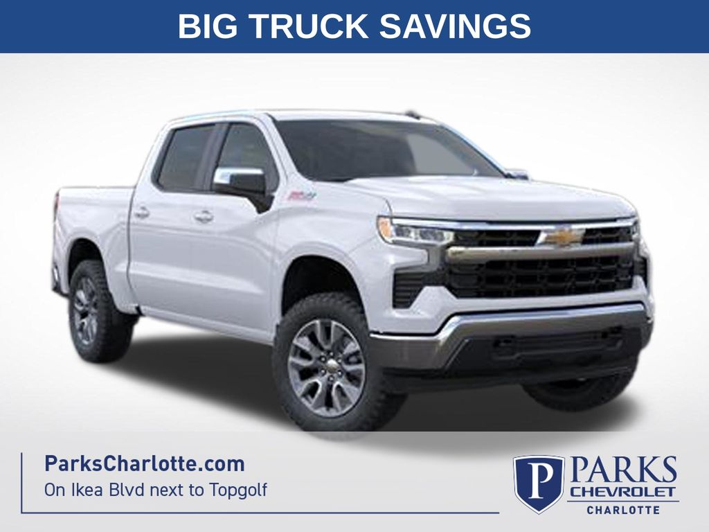 Summit White 2026 Chevrolet Silverado 1500 Pickup Truck Four-Wheel Drive 10-Speed Automatic