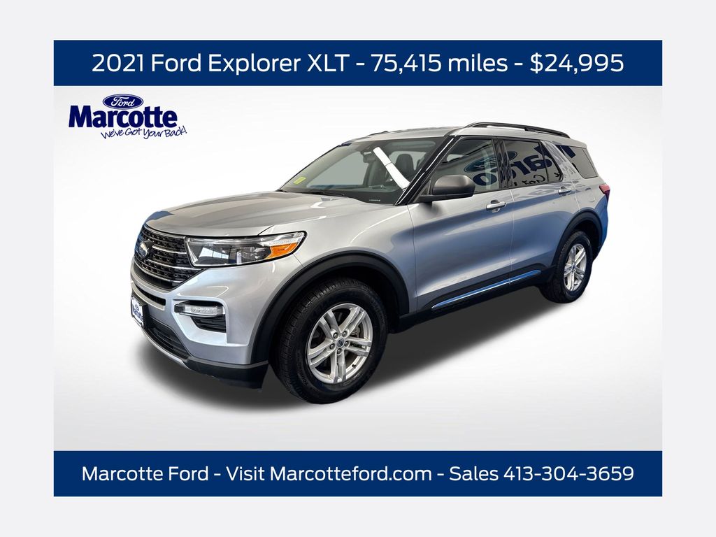 Silver Metallic 2021 Ford Explorer XLT AWD SUV / Crossover All-Wheel Drive Automatic