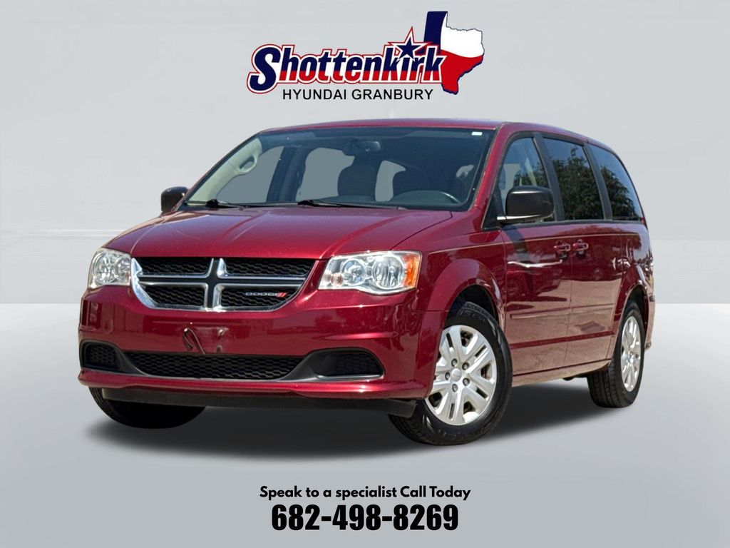 Deep Cherry Red Crystal Pearlcoat 2015 Dodge Grand Caravan Minivan Front-Wheel Drive 6-Speed Automatic