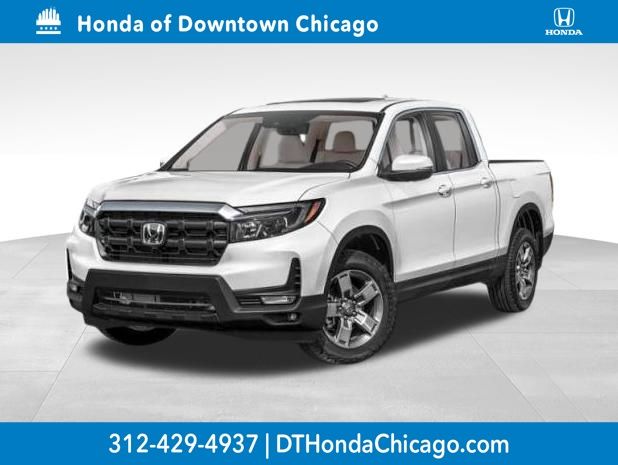 Platinum White Pearl 2024 Honda Ridgeline Pickup Truck All-Wheel Drive 9-Speed Automatic