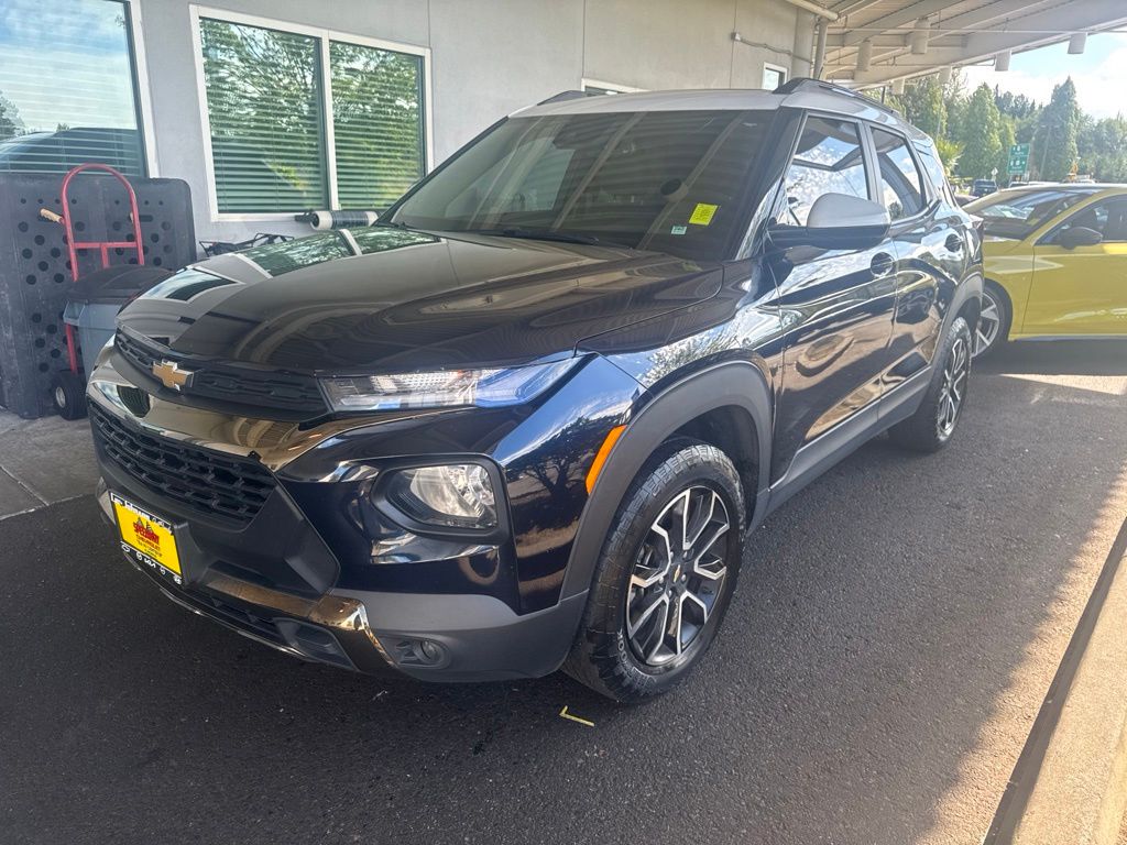 Midnight Blue Metallic 2021 Chevrolet Trailblazer SUV / Crossover Four-Wheel Drive 9-Speed Automatic