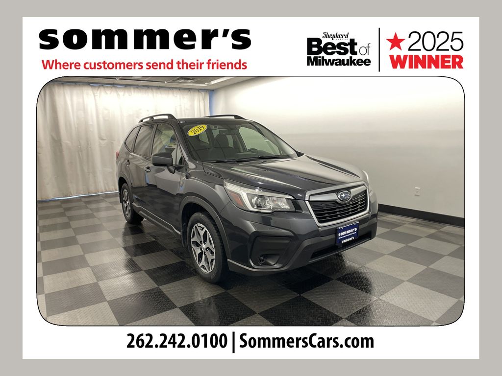 Dark Gray Metallic 2019 Subaru Forester 2.5i Premium AWD SUV / Crossover All-Wheel Drive Continuously Variable Transmission