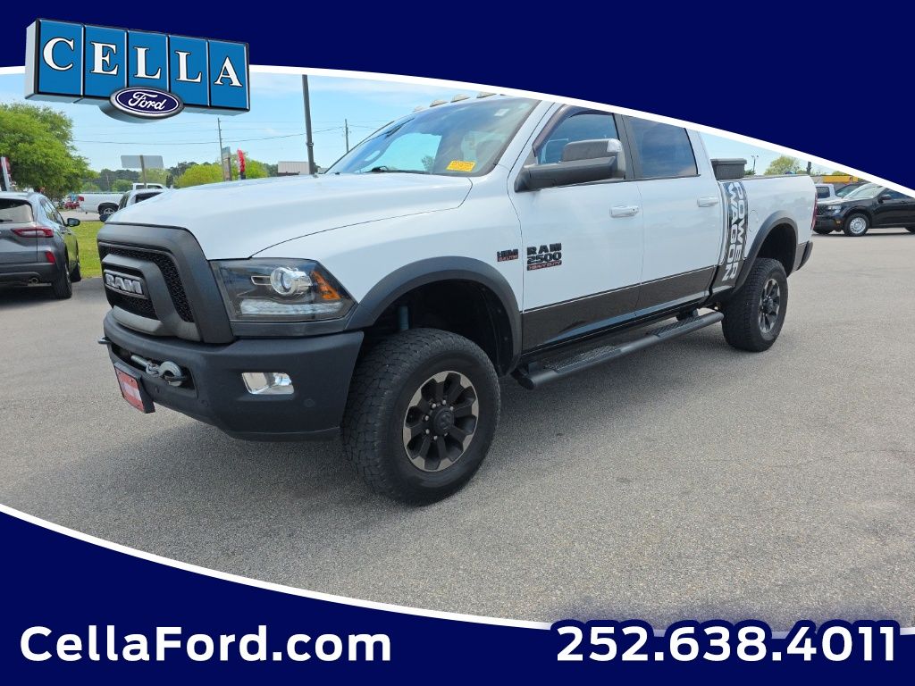 Bright White Clearcoat 2018 RAM 2500 Power Wagon Crew Cab 4WD Pickup Truck Four-Wheel Drive 6-Speed Automatic