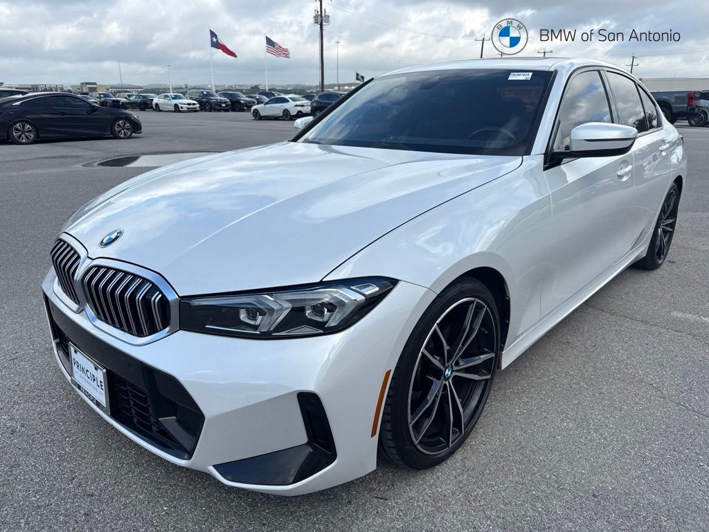 Mineral White Metallic 2023 BMW 3 Series Sedan Rear-Wheel Drive 8-Speed Automatic