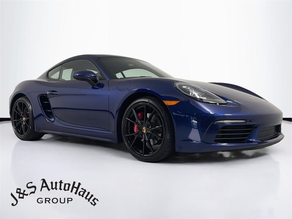 Blue 2025 Porsche 718 Cayman Coupe Rear-Wheel Drive 