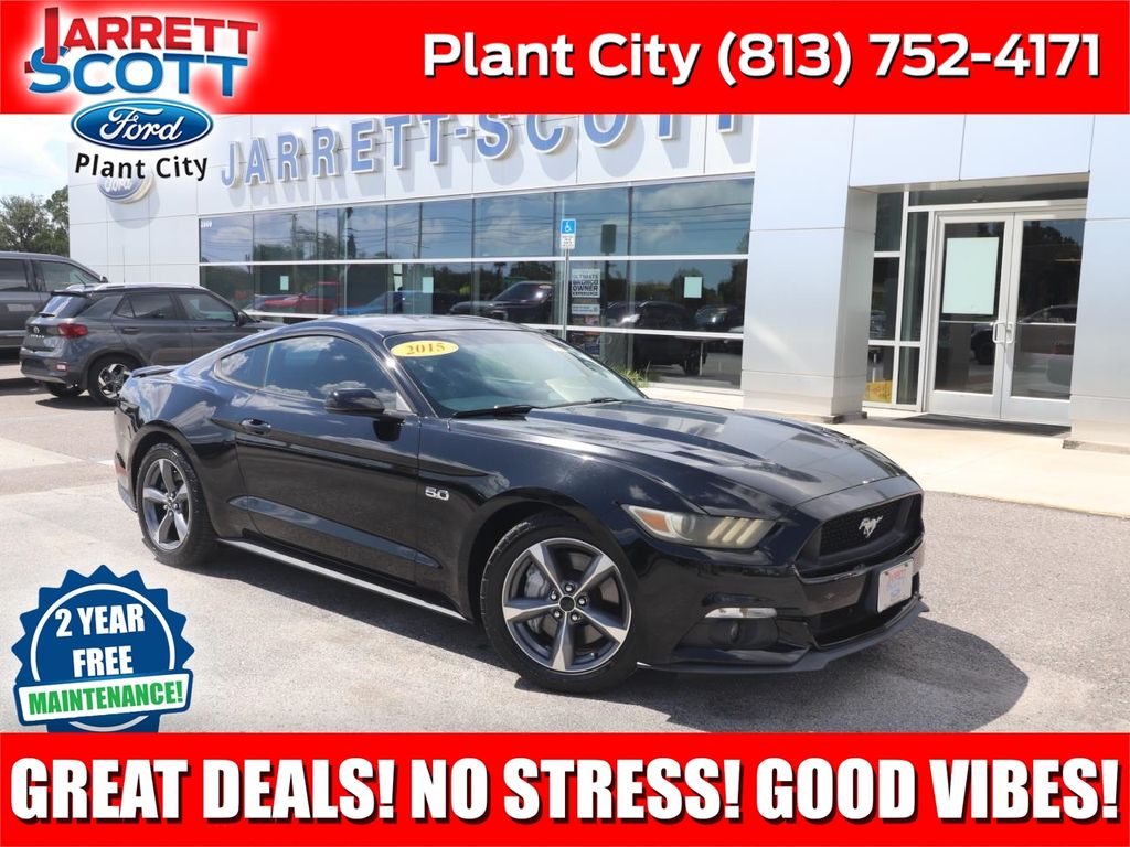 Black 2015 Ford Mustang Coupe Rear-Wheel Drive 6-Speed Automatic