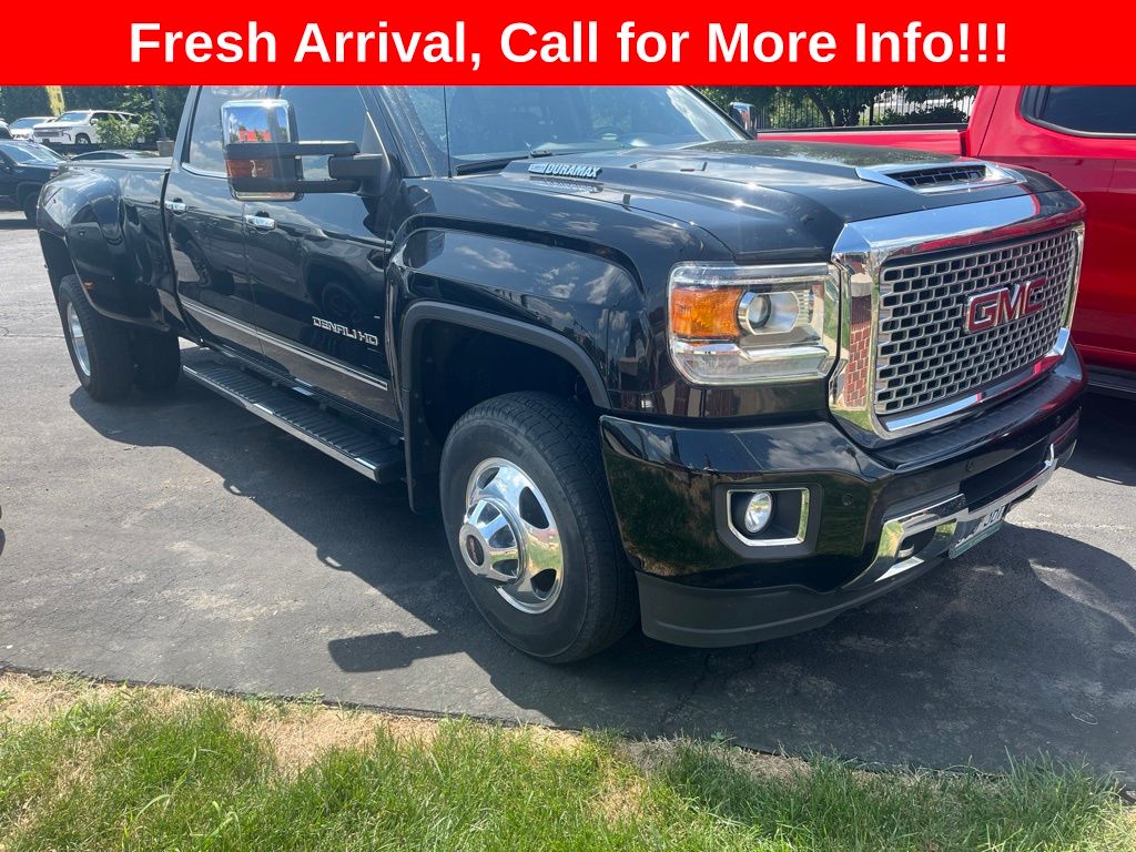 Onyx Black 2017 GMC Sierra 3500HD Pickup Truck Four-Wheel Drive 6-Speed Automatic