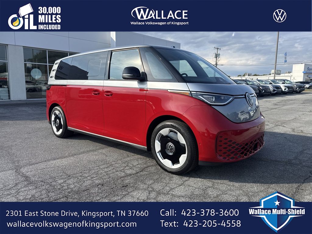 Cherry Red 2025 Volkswagen ID.Buzz Pro S Plus 4Motion Minivan All-Wheel Drive Automatic