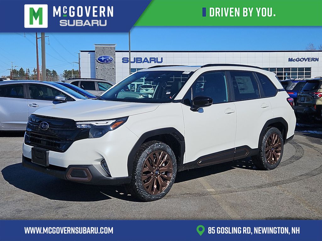 Crystal White Pearl 2026 Subaru Forester SUV / Crossover All-Wheel Drive Continuously Variable Transmission