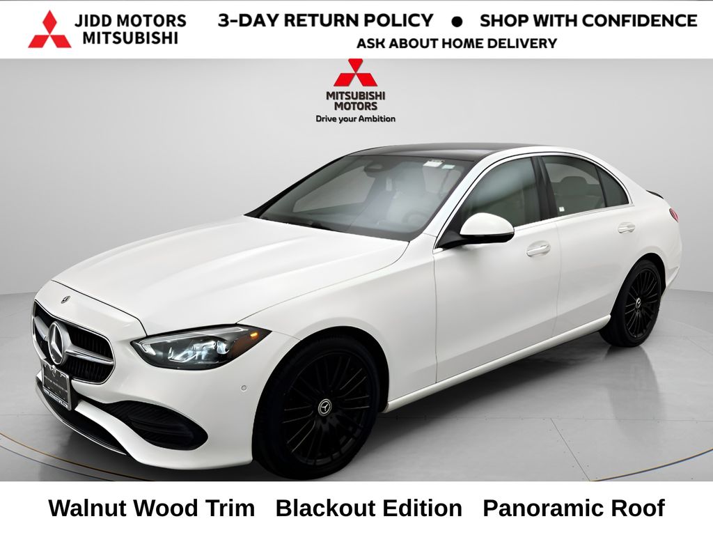 Polar White 2025 Mercedes-Benz C-Class Sedan All-Wheel Drive 9-Speed Automatic