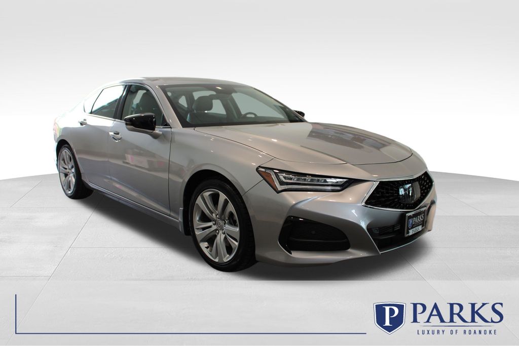 Lunar Silver Metallic 2022 Acura TLX FWD with Technology Package Sedan Front-Wheel Drive 10-Speed Automatic