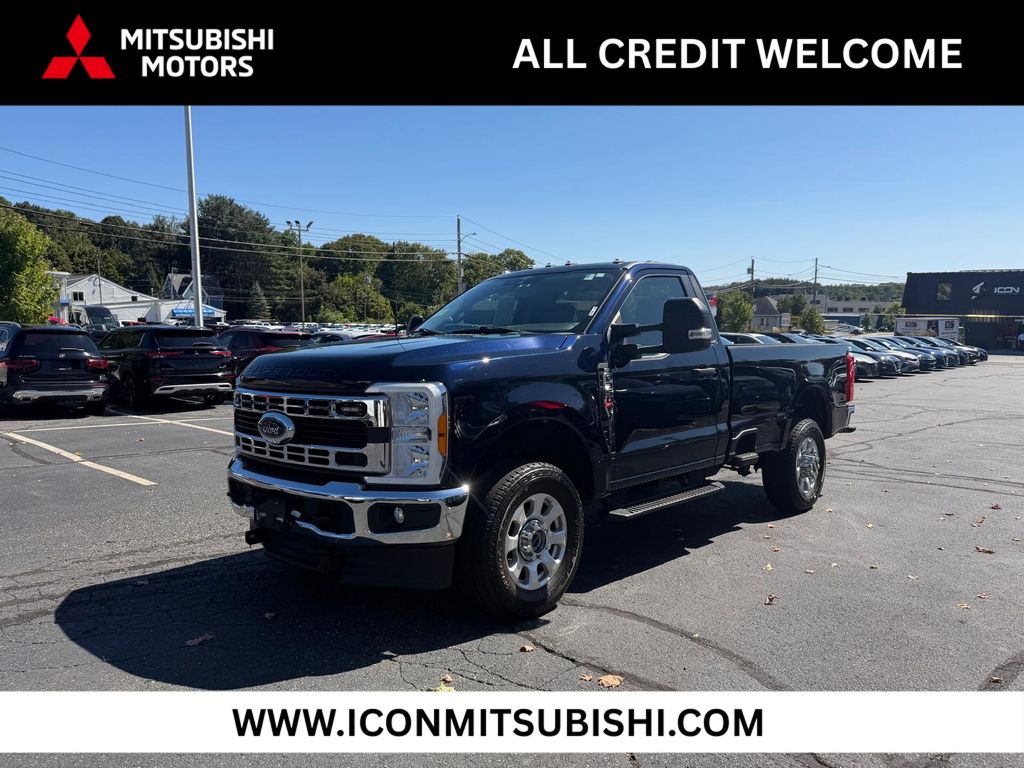 Blue Metallic 2023 Ford F-350 Super Duty Pickup Truck Four-Wheel Drive Automatic