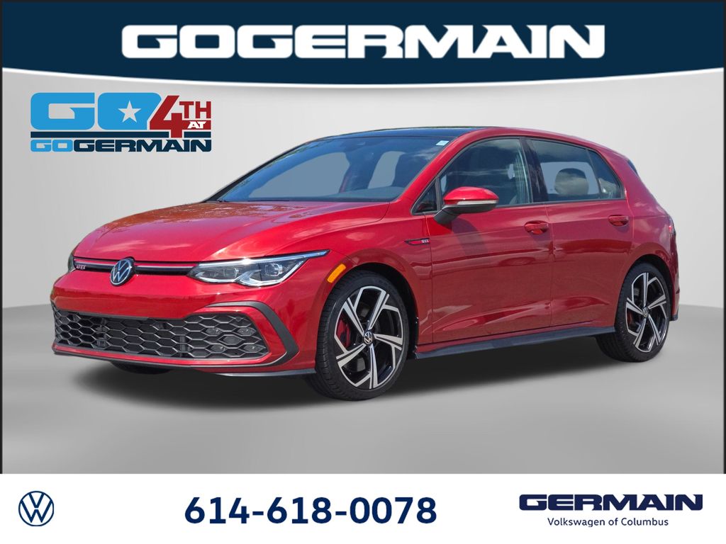 Red 2024 Volkswagen Golf GTI Hatchback Front-Wheel Drive 7-Speed Dual Clutch