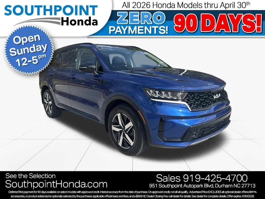 Sapphire Blue 2022 Kia Sorento S FWD SUV / Crossover Front-Wheel Drive 8-Speed Automatic