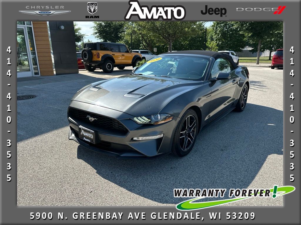 Gray (Magnetic Metallic) 2020 Ford Mustang Convertible Rear-Wheel Drive Automatic