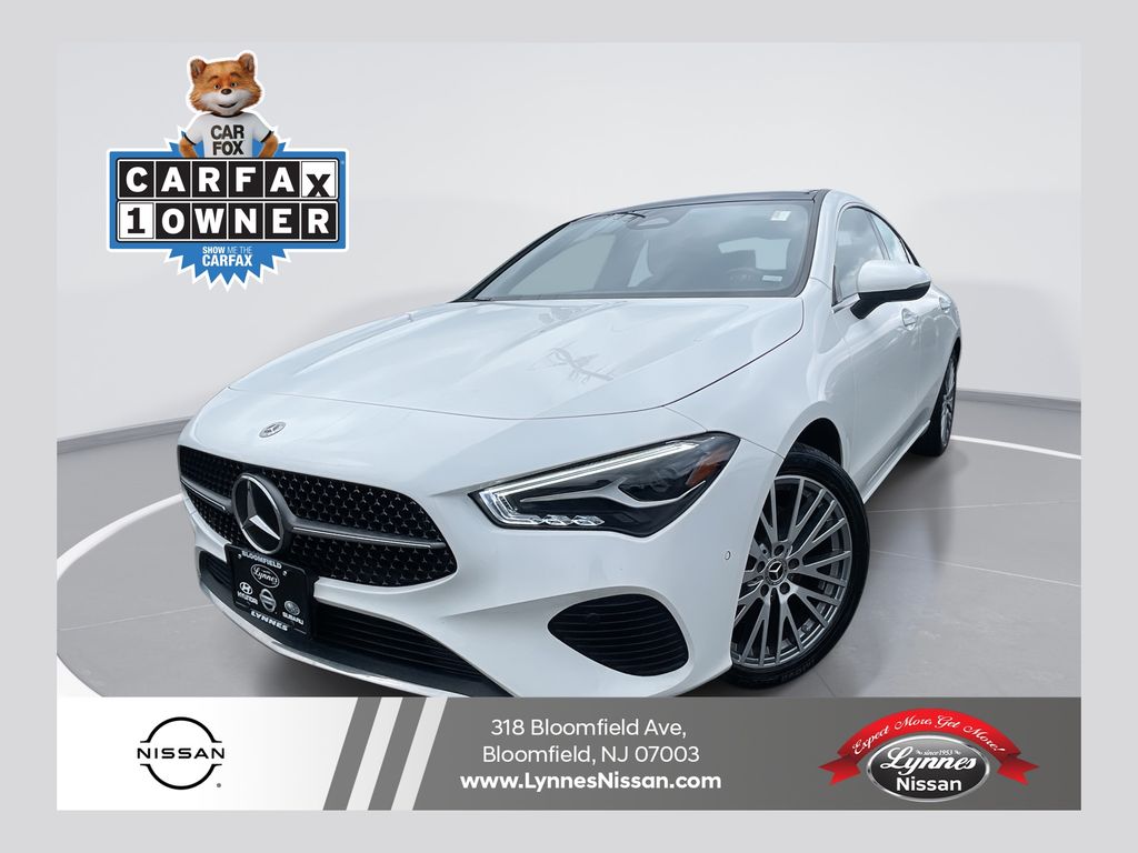 White 2025 Mercedes-Benz CLA 250 4MATIC Coupe All-Wheel Drive 8-Speed Dual Clutch