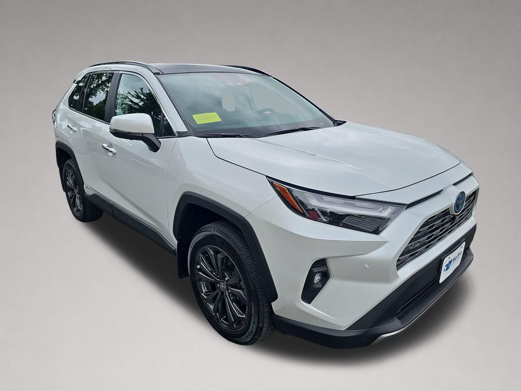 White (Wind Chill Pearl) 2023 Toyota RAV4 Hybrid SUV / Crossover All-Wheel Drive Continuously Variable Transmission