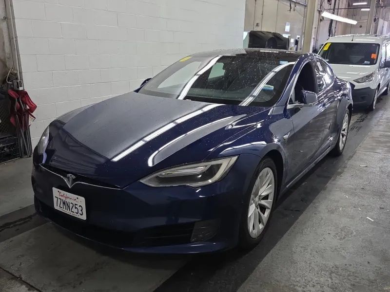 Deep Blue Metallic 2017 Tesla Model S 90D AWD Sedan All-Wheel Drive 1-Speed Automatic