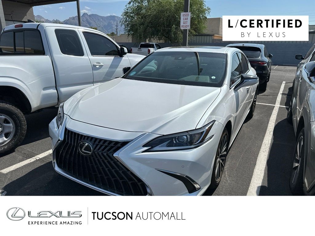 White Pearl 2024 Lexus ES Hybrid Sedan Front-Wheel Drive Continuously Variable Transmission