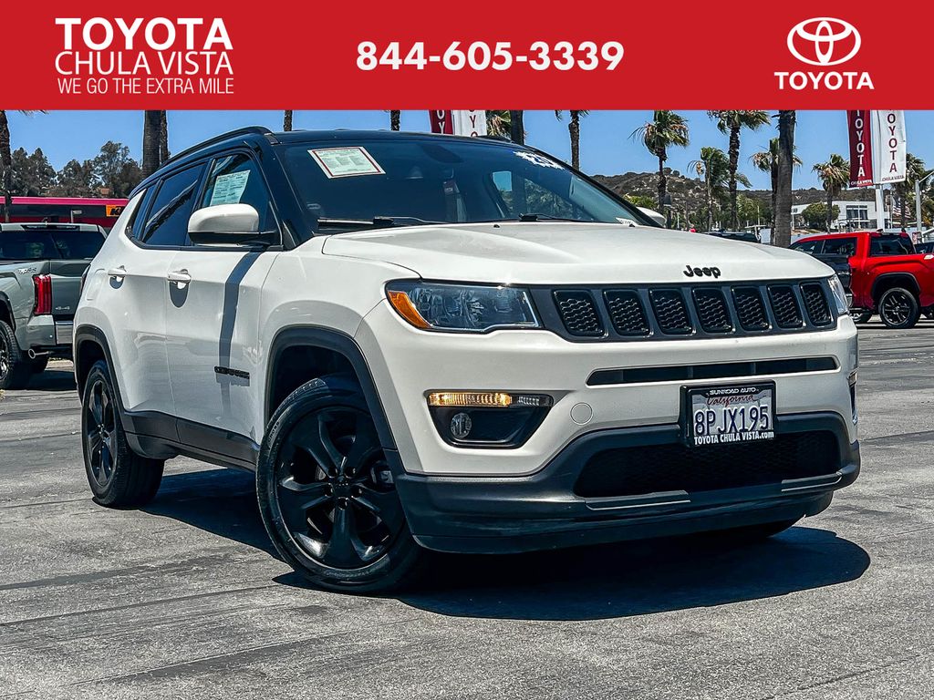 White Clearcoat 2020 Jeep Compass Altitude FWD SUV / Crossover Front-Wheel Drive 6-Speed Automatic