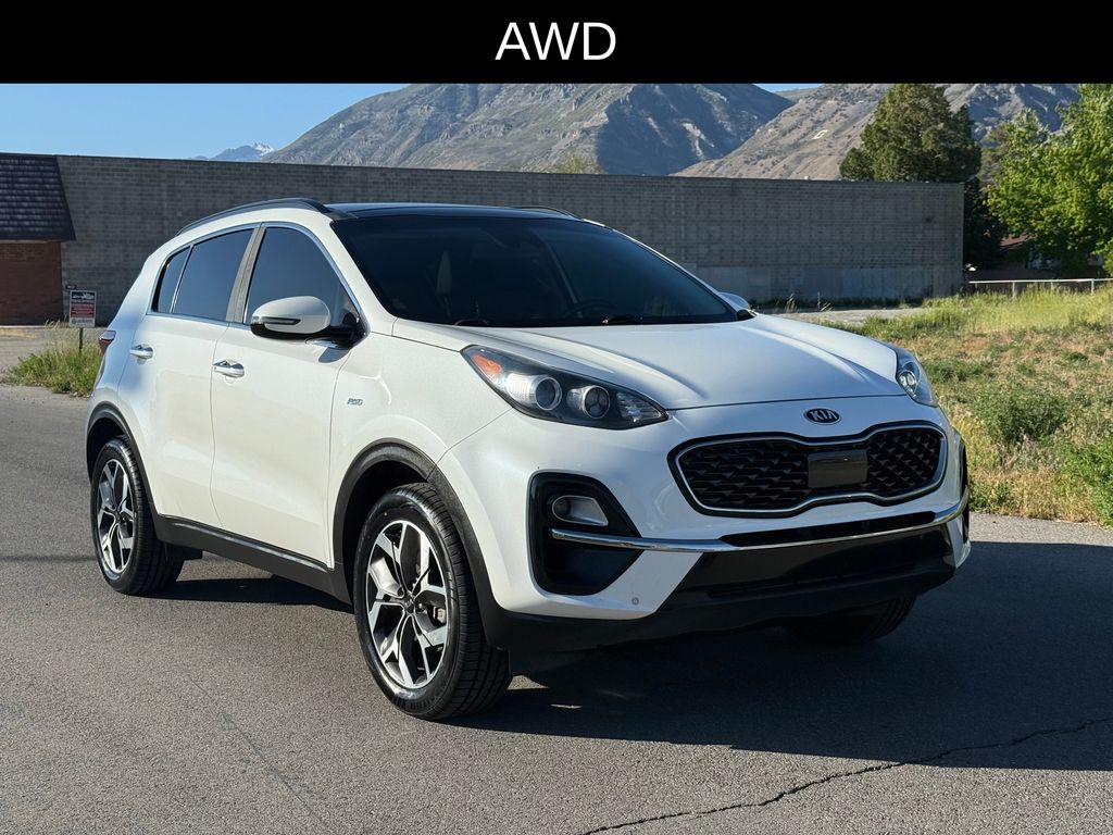Snow White Pearl 2020 Kia Sportage SUV / Crossover All-Wheel Drive 6-Speed Automatic Overdrive