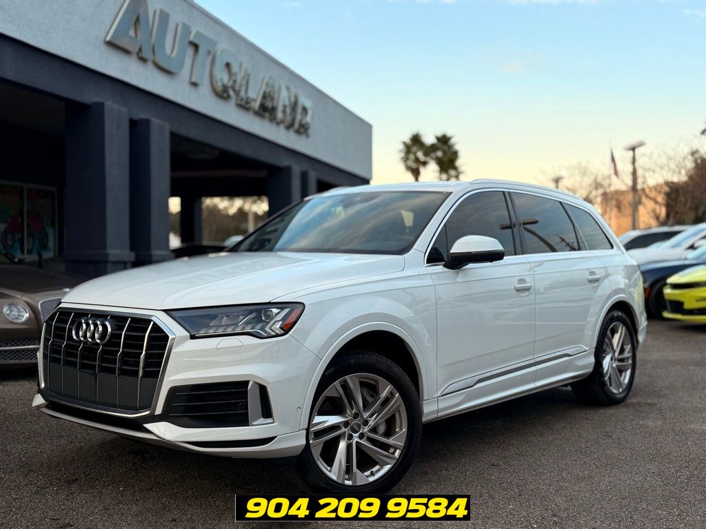 Carrara White 2020 Audi Q7 quattro Premium Plus 45 TFSI SUV / Crossover All-Wheel Drive 8-Speed Automatic