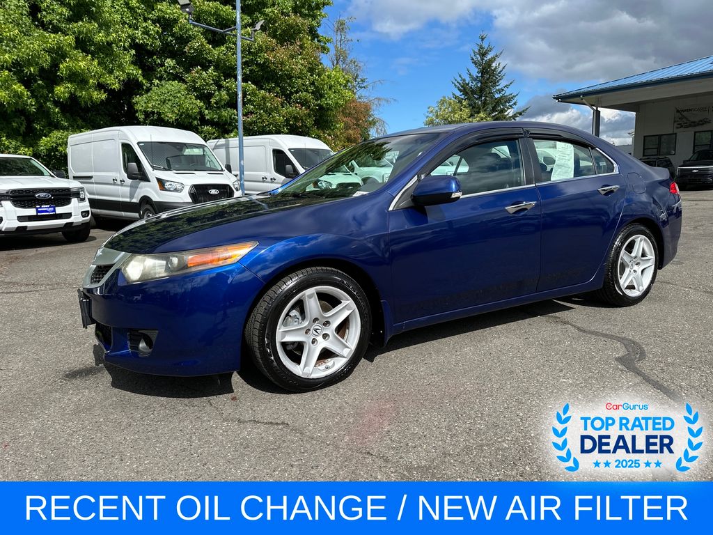 Vortex Blue Pearl 2009 Acura TSX Sedan Front-Wheel Drive 6-Speed Manual