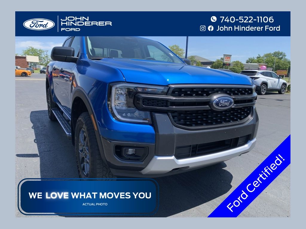 Velocity Blue Metallic 2025 Ford Ranger Pickup Truck Four-Wheel Drive Automatic