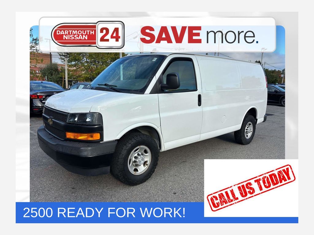 Summit White 2019 Chevrolet Express Cargo Van Rear-Wheel Drive 8-Speed Automatic Overdrive