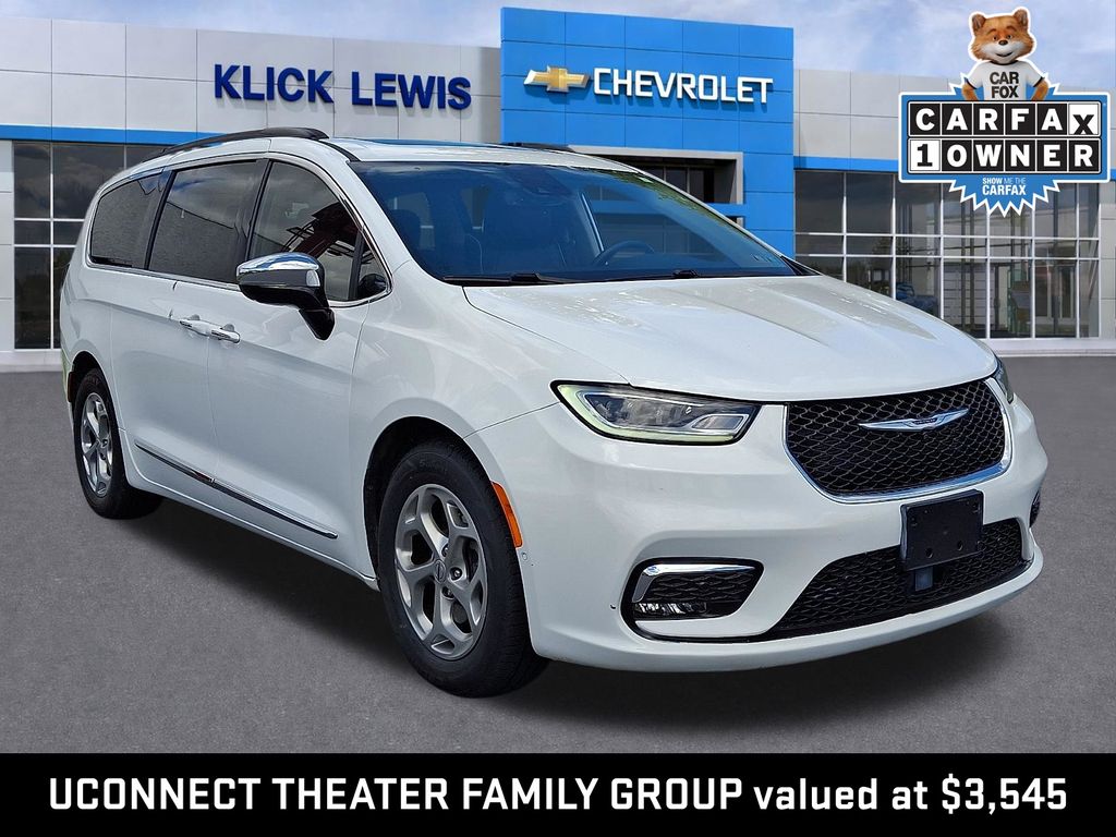 2023 Chrysler Pacifica Limited White at Klick Lewis Buick Chevrolet