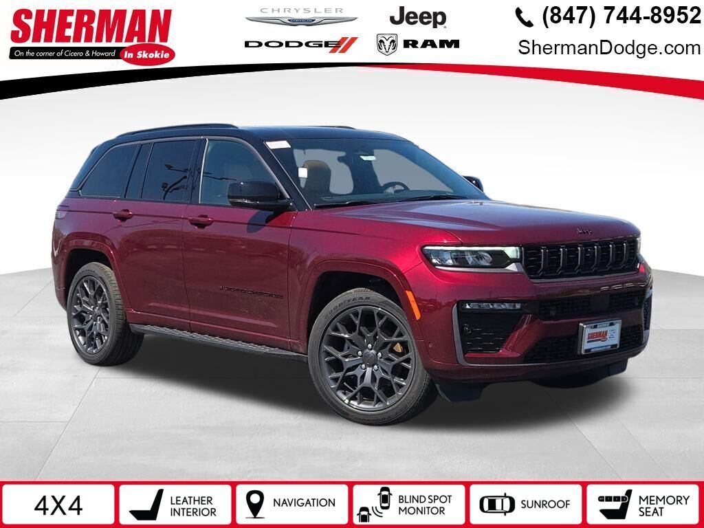 Velvet Red Pearlcoat 2026 Jeep Grand Cherokee SUV / Crossover Four-Wheel Drive 8-Speed Automatic