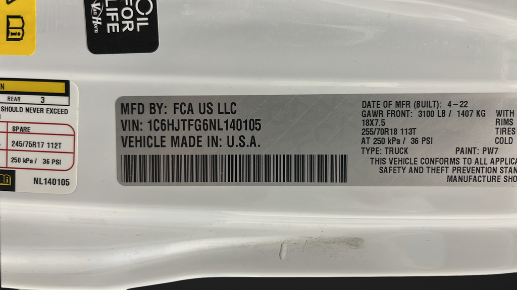 Used 2022 Bright White Clearcoat Jeep Overland image 28