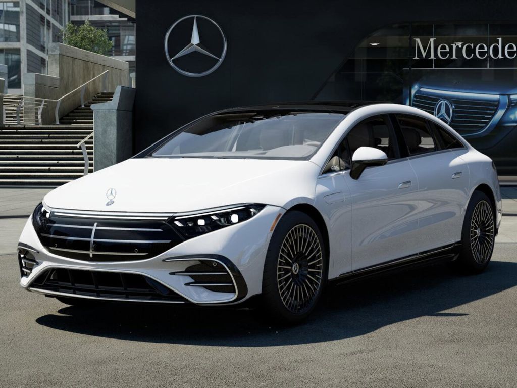 Polar White 2026 Mercedes-Benz EQS 450 4MATIC Sedan All-Wheel Drive 1-Speed Automatic