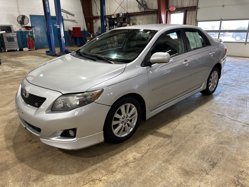 Classic Silver Metallic 2010 Toyota Corolla S Sedan Front-Wheel Drive 4-Speed Automatic