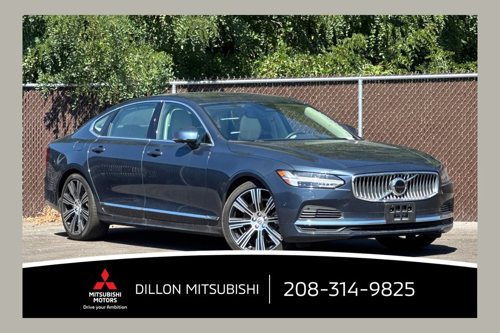 Blue 2024 Volvo S90 Sedan All-Wheel Drive Automatic