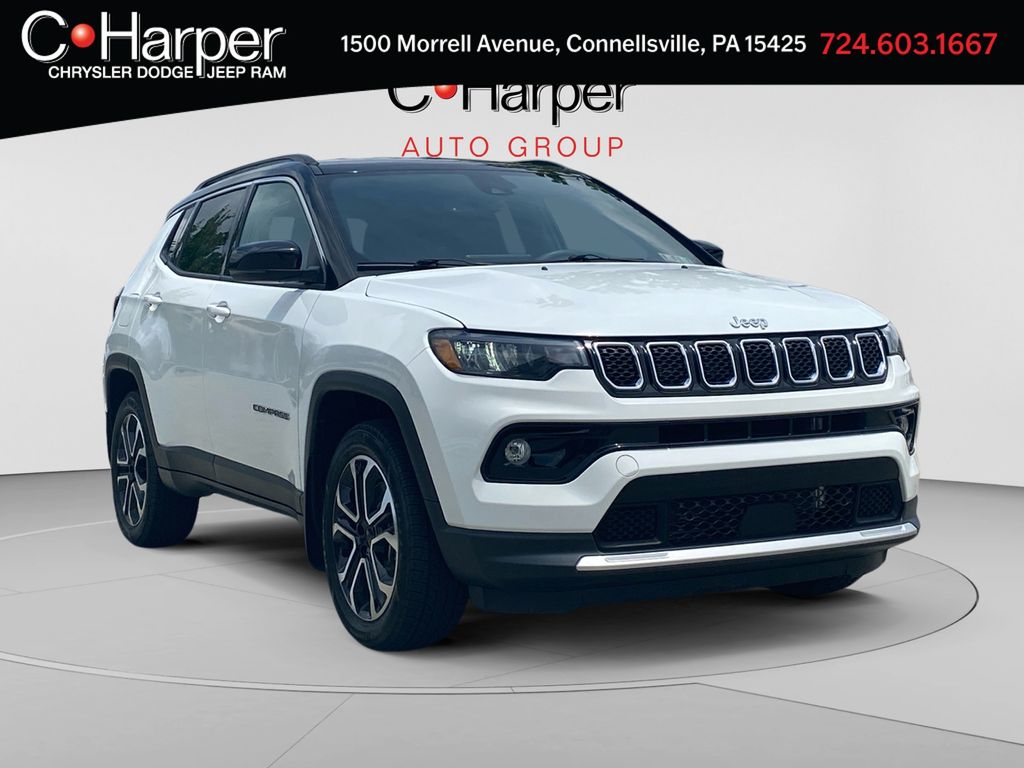 Bright White Clearcoat 2023 Jeep Compass SUV / Crossover Four-Wheel Drive 8-Speed Automatic