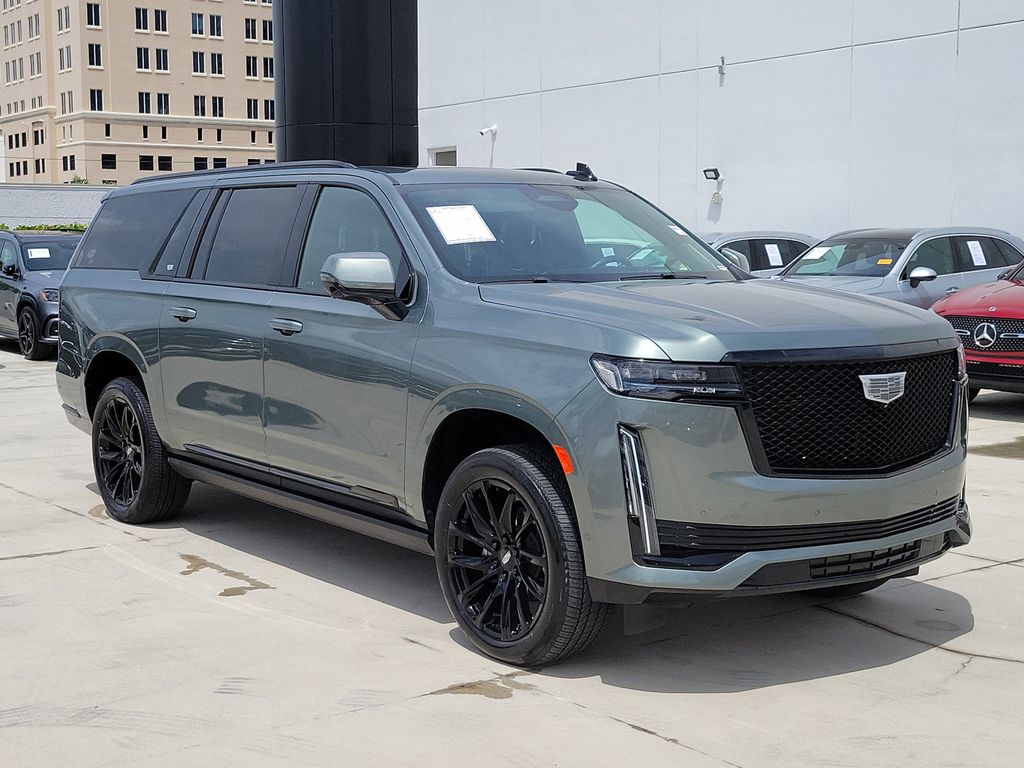 Dark Emerald Metallic 2024 Cadillac Escalade ESV SUV / Crossover Four-Wheel Drive Automatic
