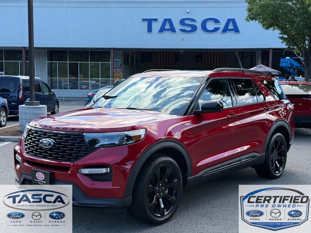 Rapid Red Metallic Tinted Clearcoat 2023 Ford Explorer SUV / Crossover All-Wheel Drive Automatic