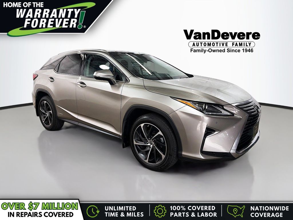 Silver 2019 Lexus RX Hybrid SUV / Crossover All-Wheel Drive Continuously Variable Transmission