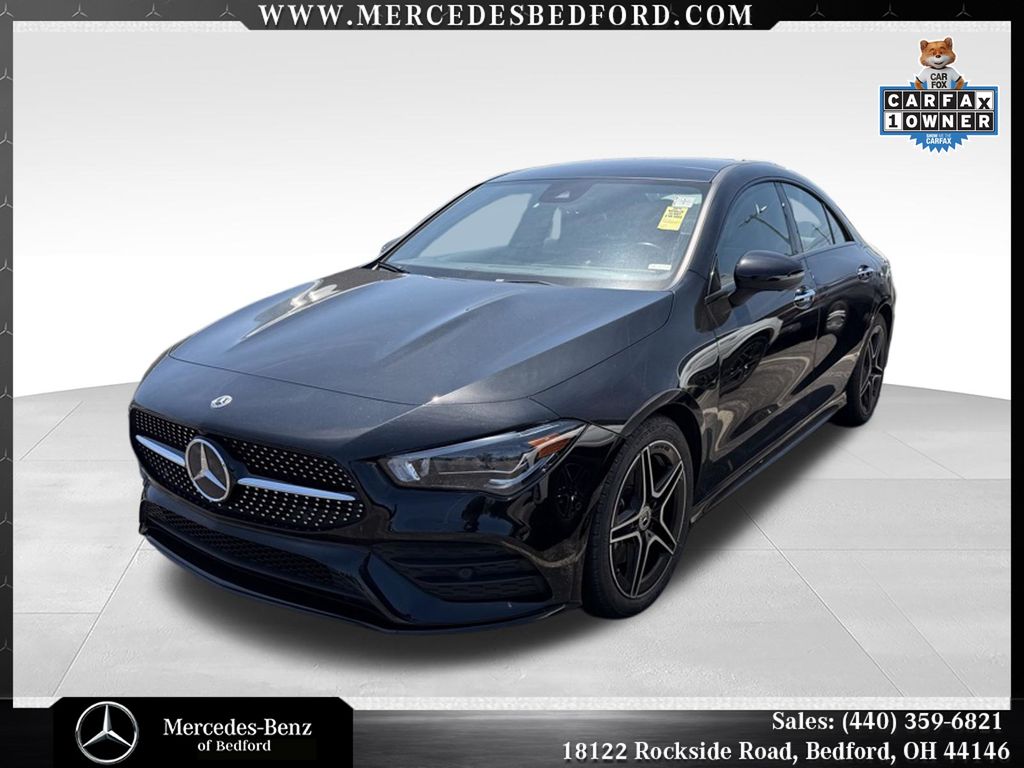 Night Black 2022 Mercedes-Benz CLA 250 4MATIC Coupe All-Wheel Drive 7-Speed Automatic