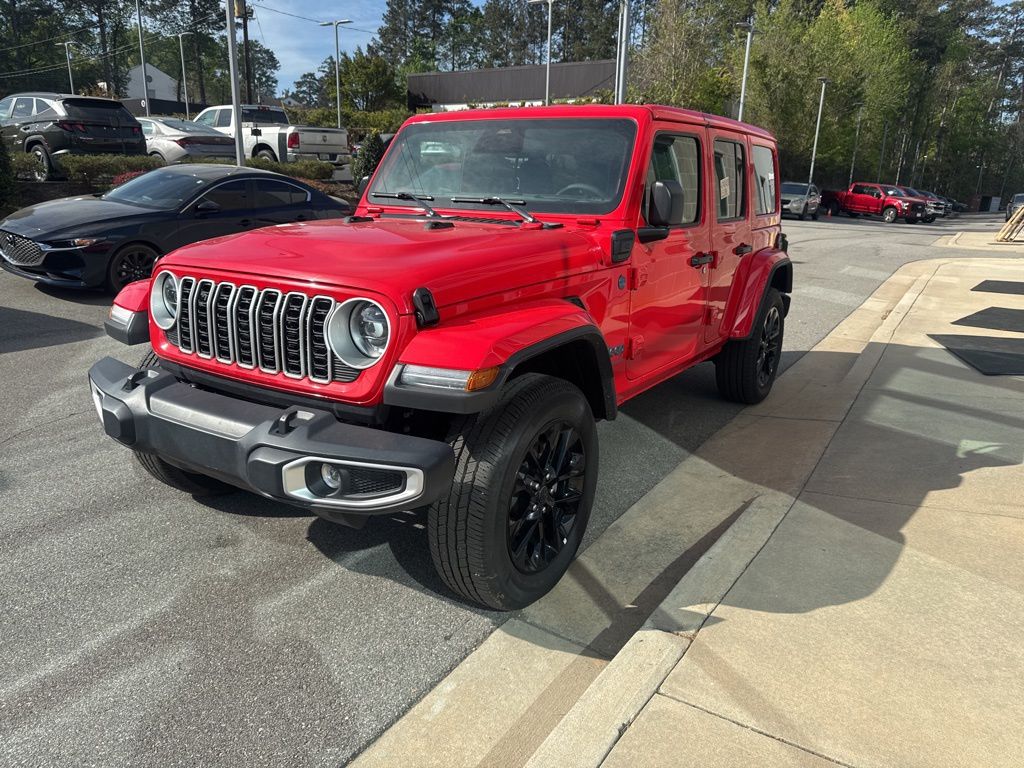 Firecracker Red Clearcoat 2025 Jeep Wrangler 4xe Sahara 4WD SUV / Crossover Four-Wheel Drive 8-Speed Automatic